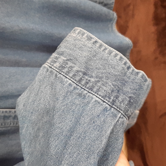 Vintage Bobbie Brooks denim button down top. Size 26W/28W - Picture 7 of 14